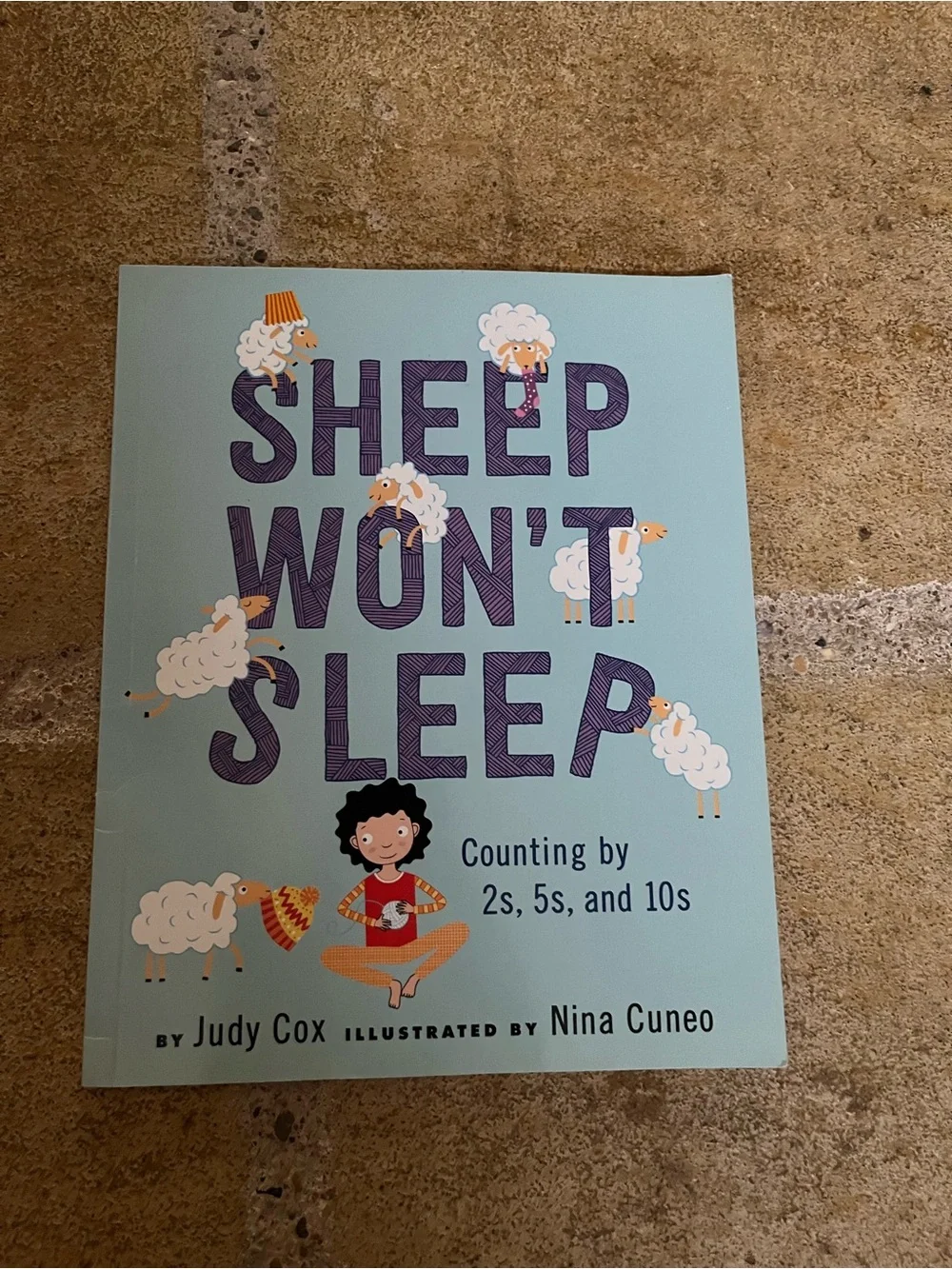 Kids Sheep Won't Sleep Counting Book - Light Blue